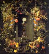 Eucharist in a Fruit Wreath, Jan Davidz de Heem